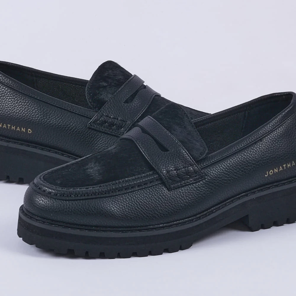 Penny Moc Pony Shoe (Black) - Image 4