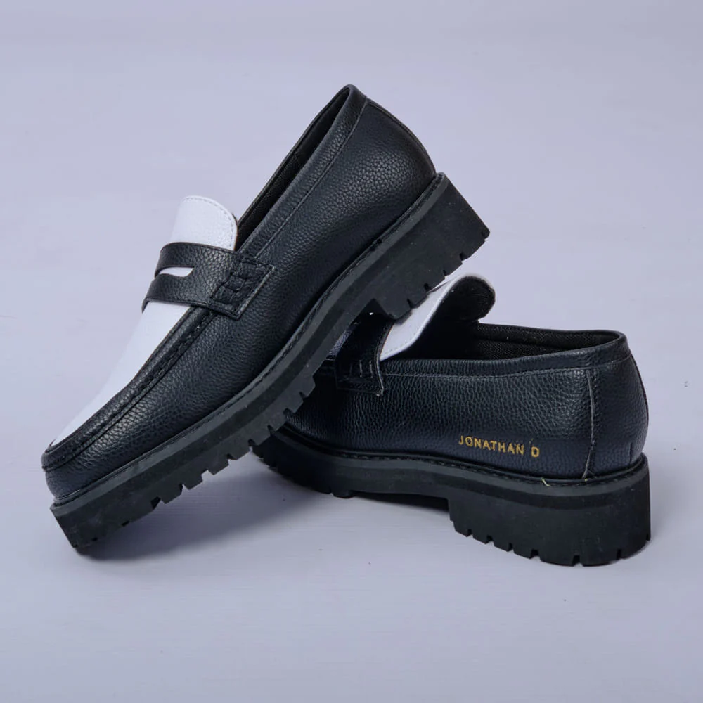 Penny Moc Shoe (Black/White) - Image 3